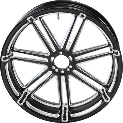 Arlen Ness Rim - 7-Valve - Rear - Black - 18X5.5 71-522 Arlen Ness Rim - 7-Valve - Rear - Black - 18X5.5 71-522