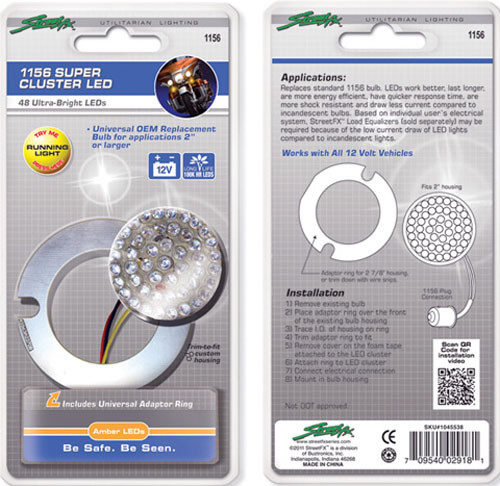 Street Fx Lighting 1045538 Street-Fx 1156 48 Led Amber Supercluster