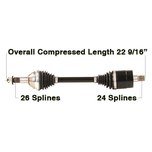Tytaneum Can-6091Hd Cv Axle Heavy Duty Replacement Can-Am