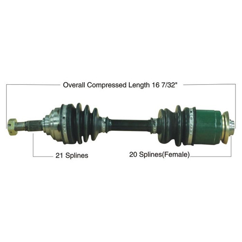 Tytaneum 813-0017 Tytaneum Oe Replacement Cv Axle Arctic Cat Front Left