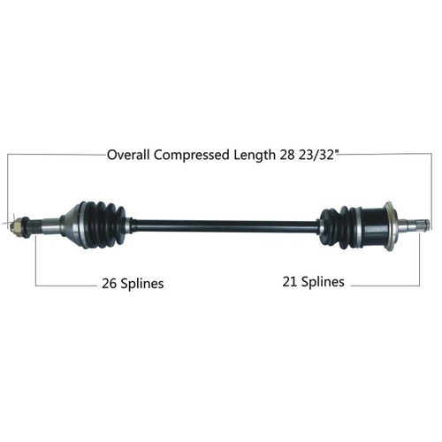 Tytaneum 813-0046 Tytaneum Oe Replacement Cv Axle Can-Am Front Left