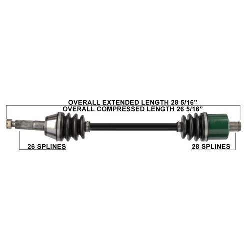 Tytaneum 813-0138 Tytaneum Oe Replacement Cv Axle Polaris Rear Left / Right
