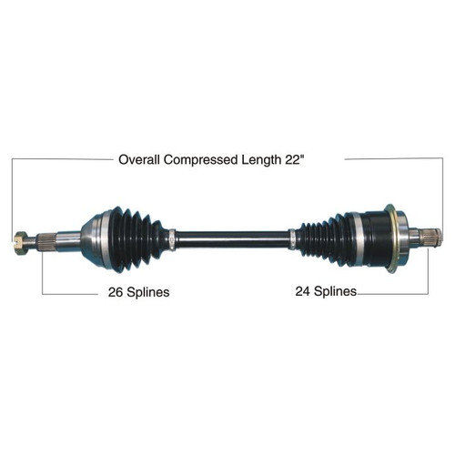 Tytaneum 813-0237 Tytaneum Heavy Duty Cv Axle Can-Am Rear Left