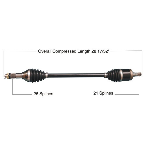 Tytaneum 813-0247 Tytaneum Heavy Duty Cv Axle Can-Am Front Left