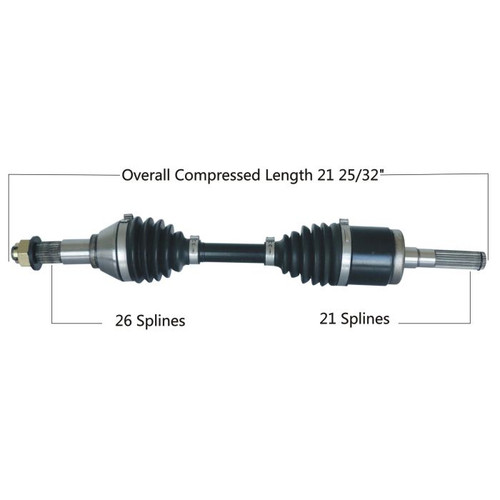 Tytaneum 813-0249 Tytaneum Heavy Duty Cv Axle Can-Am Front Right