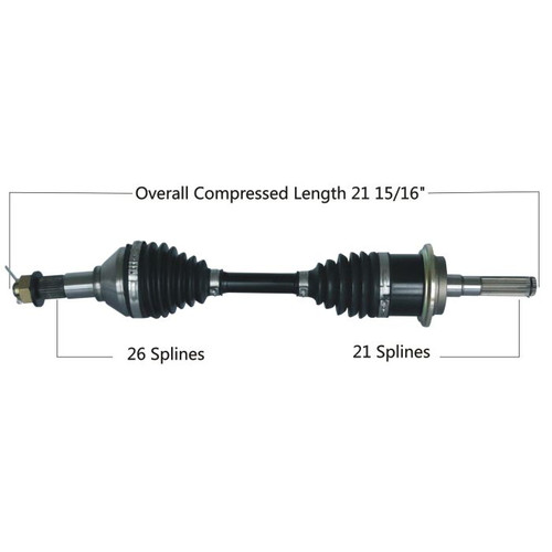 Tytaneum 813-0251 Tytaneum Heavy Duty Cv Axle Can-Am Front Right