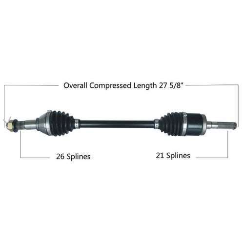 Tytaneum 813-0257 Tytaneum Heavy Duty Cv Axle Can-Am Front Right