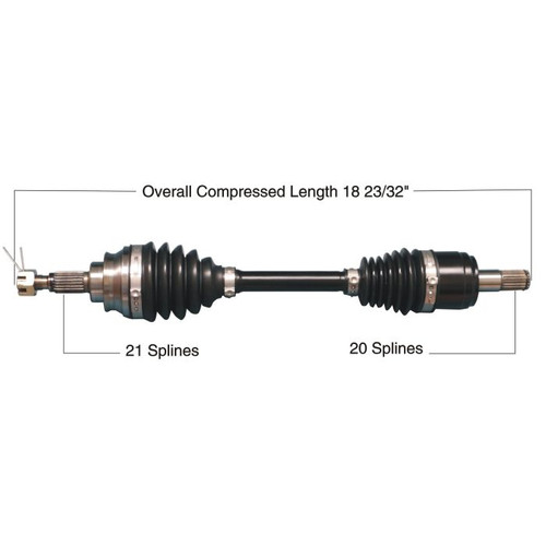 Tytaneum 813-0266 Tytaneum Heavy Duty Cv Axle Honda Front Right/Left