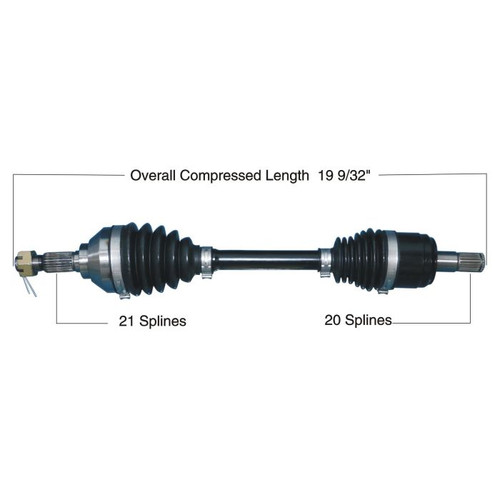 Tytaneum 813-0282 Tytaneum Heavy Duty Cv Axle Kawasaki Front Right