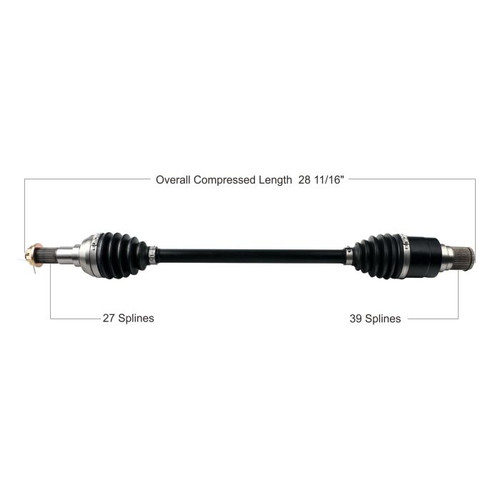Tytaneum 813-0290 Tytaneum Heavy Duty Cv Axle Kymco Rear Right