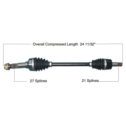 Tytaneum 813-0341 Tytaneum Heavy Duty Cv Axle Yamaha Front Left / Right
