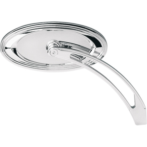 Arlen Ness Mirror - Side View - Stepped - Oval - Chrome 13-044 Arlen Ness Mirror - Side View - Stepped - Oval - Chrome 13-044
