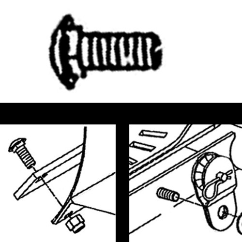 Warn 22062 3/8" Round Head Bolt