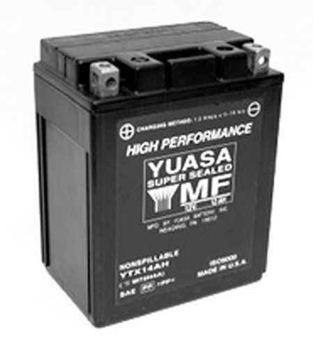 Yuasa Battery Yuam62H4A Yuasa Ytx14Ah-Bs H-Performance Mf Battery