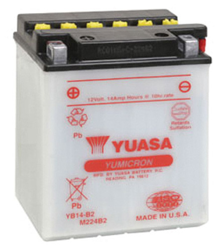 Yuasa Battery Yuam224B2Ind Yuasa Yb14-B2 Yumicron-12 Volt Battery