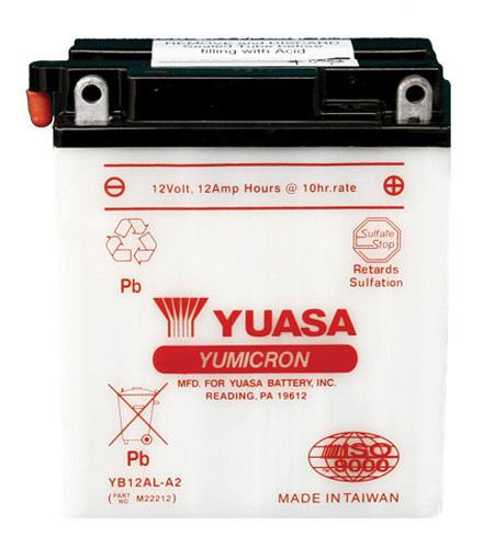 Yuasa Battery Yuam22212 Yuasa Yb12Al-A2 Yumicron-12 Volt Battery