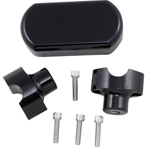 La Choppers La-7442-01B Risers W/Solid Top 1.5"Bk