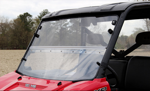 Seizmik Windshield-Versa-Fold Polycarbonate Fits 1.75" Round Tube