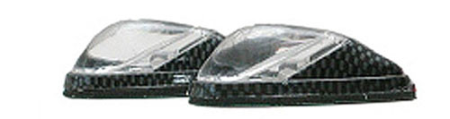 K&S Led Marker Lights Mini-Flush Mt. C.F. Body Wht/Clr (1 Led) W