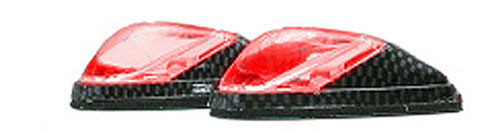 K&S Led Marker Lights Mini-Flush Mt. C.F. Body Red (1 Led)
