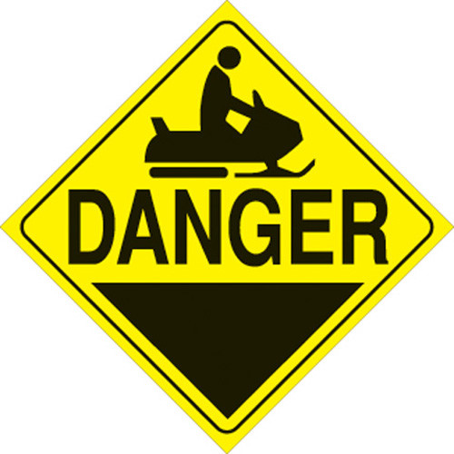 Voss Signs Yellow Plastic Reflective Sign 12" - Danger