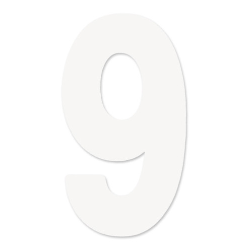 Factory Effex Fx 2015 Numbers Pro 4" White 9
