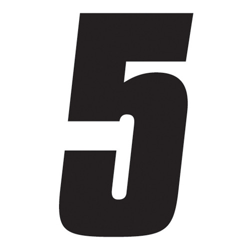 Factory Effex Fx 2015 Numbers Factory 6" Black 5