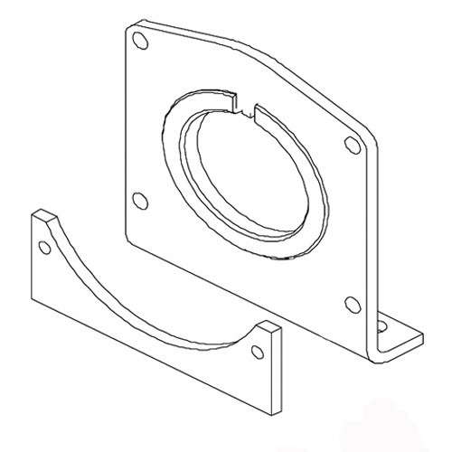 Bronco Drum Support Plate Kit For 6212002 Winch