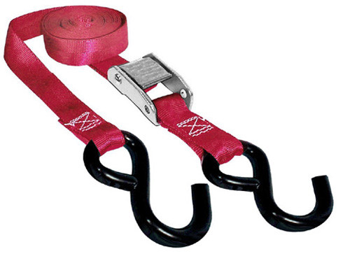 Spi Tie Down Straps 1" X 66" 2000 Lb. Red