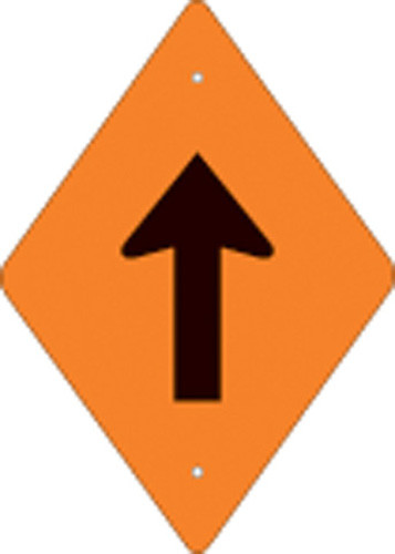 Voss Signs Orange Plastic Reflective Trail Blazer Vertical Arrow