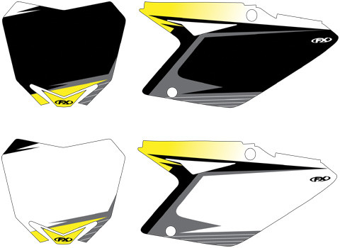 Factory Effex Fx 2015 Graphic Pre-Cut Number Plate Backgrounds
