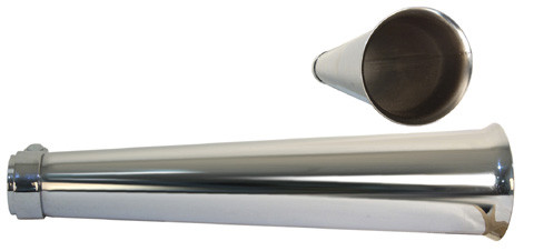 Emgo Emgo Exhaust Megaphone Chrome