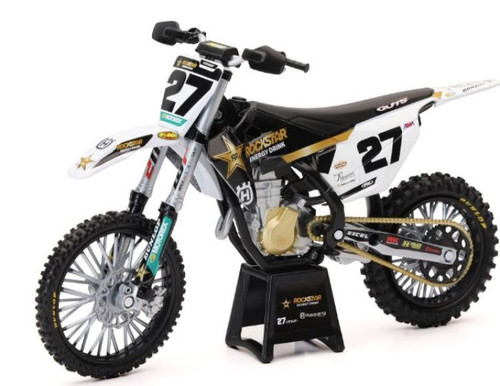 Newray 1/12 Rockstar Husqvarna Team Fc450 (Malcolm Stewart) #27