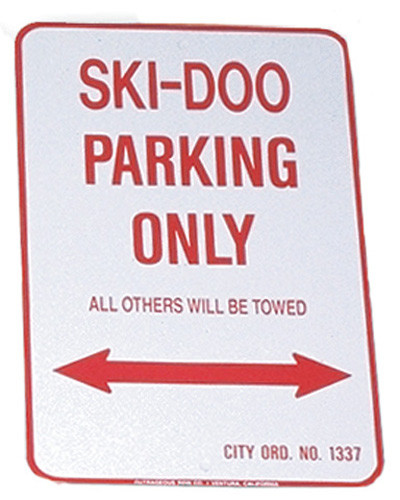 Voss Signs Ski Doo Parking Only - Aluminum Sign 12" X 18"