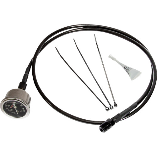 Feuling Oil Pump Corp. Remote Oil Pressure Gauge/Line Kit - Black - M8 9045
