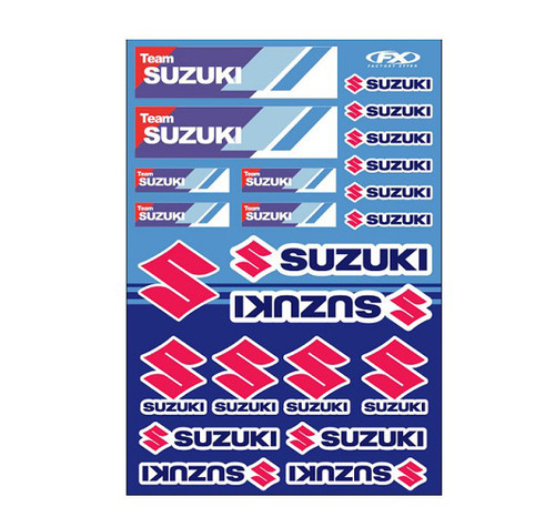 Factory Effex Factory Effex Suzuki Oem Sticker Sheets Suzuki Racing
