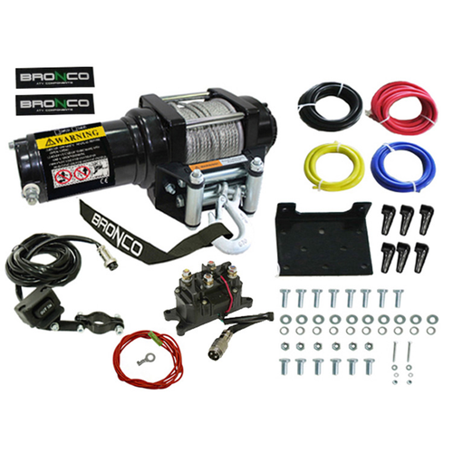 Bronco Bronco 3500 Lb Winch Steel Cable