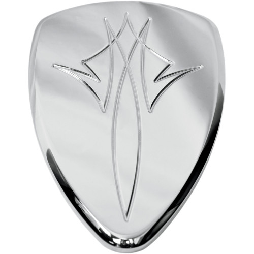Baron Replacement Bak Air Cleaner Cover - Pinstripe - Chrome Ba-2800-13