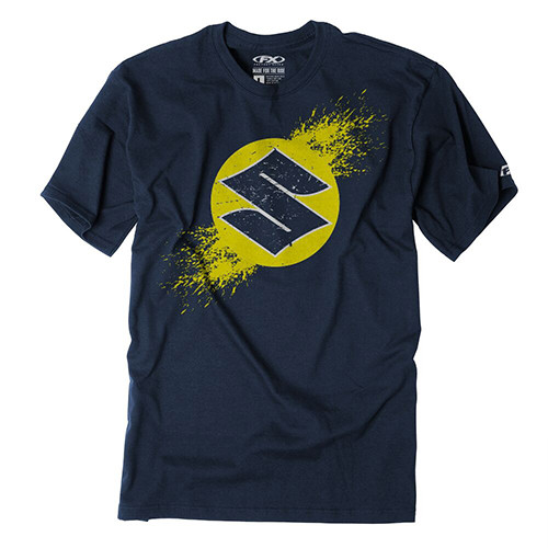 Factory Effex Factory Effex Suzuki Overspray Youth T-Shirt / Navy L