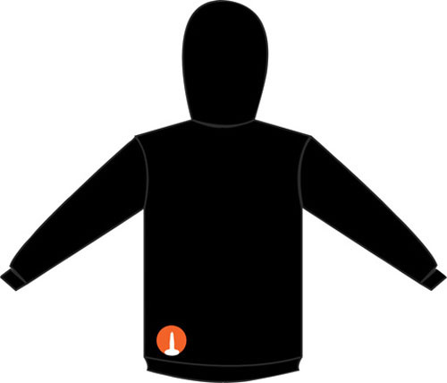 Woodys Woody'S Stand Out Mens Zip Up Hoodie Black Medium