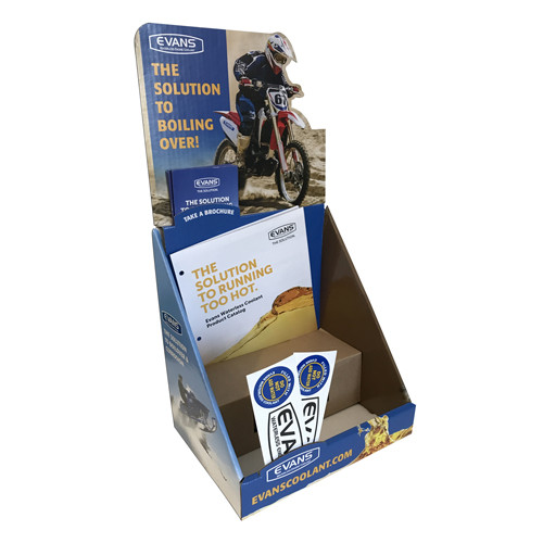 Automatic Distributors Evans Racing 4 Bottle Counter Display 2 Prep 2 Powersports