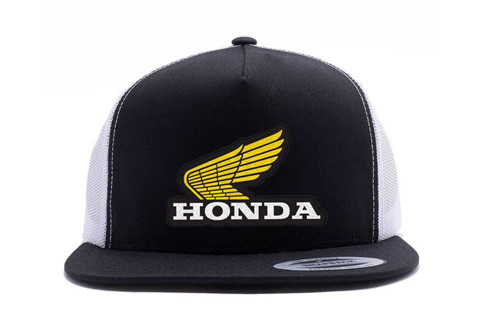 Factory Effex Factory Effex Honda Classic Snapback Hat / Black-White Mesh Os