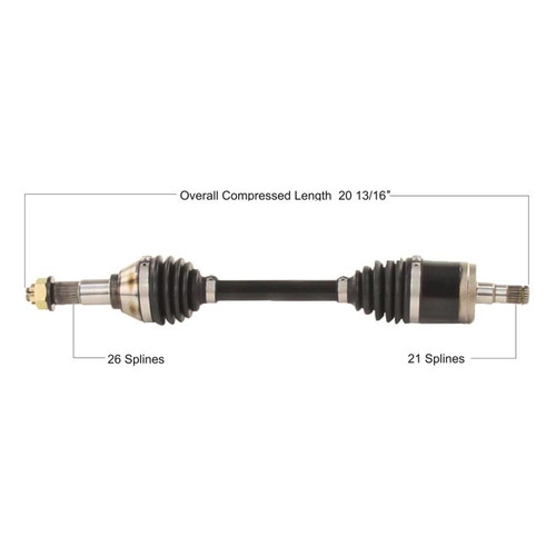 Tytaneum Heavy Duty Cv Axle Can-Am Front Left CAN-6074HD