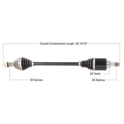 Tytaneum Heavy Duty Cv Axle Honda Front Left/Right HON-6051HD