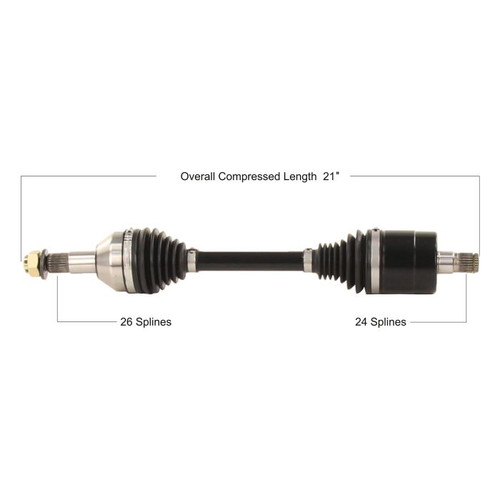 Tytaneum Heavy Duty Cv Axle Can-Am Rear Left/Right CAN-6077HD