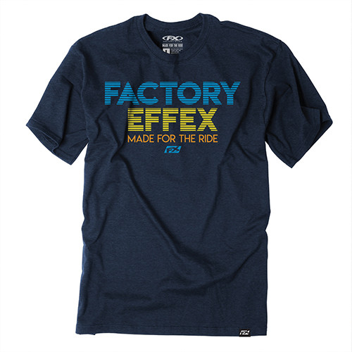 Factory Effex Fx Mens Crew T-Shirt Navy Fx Lit (Xl)