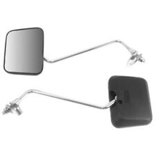 Emgo Mirror Set R/L Black Swivel