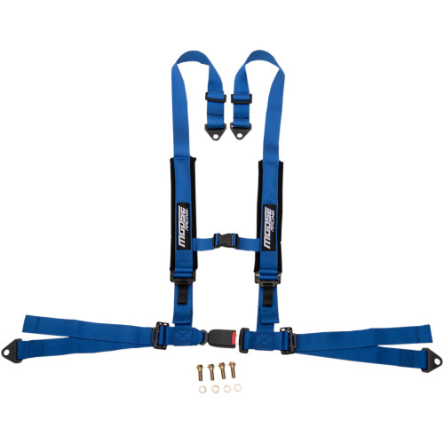 Moose Utility Seat Harness - 4 Point - 2X2 - Blue 100-4404-Pu Moose Utility Seat Harness - 4 Point - 2X2 - Blue 100-4404-Pu