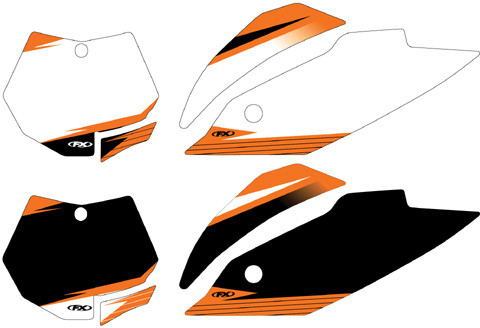 Factory Effex Fx 2015 Graphic Pre-Cut Number Plate Backgrounds