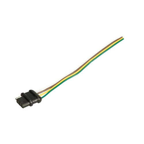 Del City Trailer Connector 4 Contact Flat Female End Only With 48" Wire